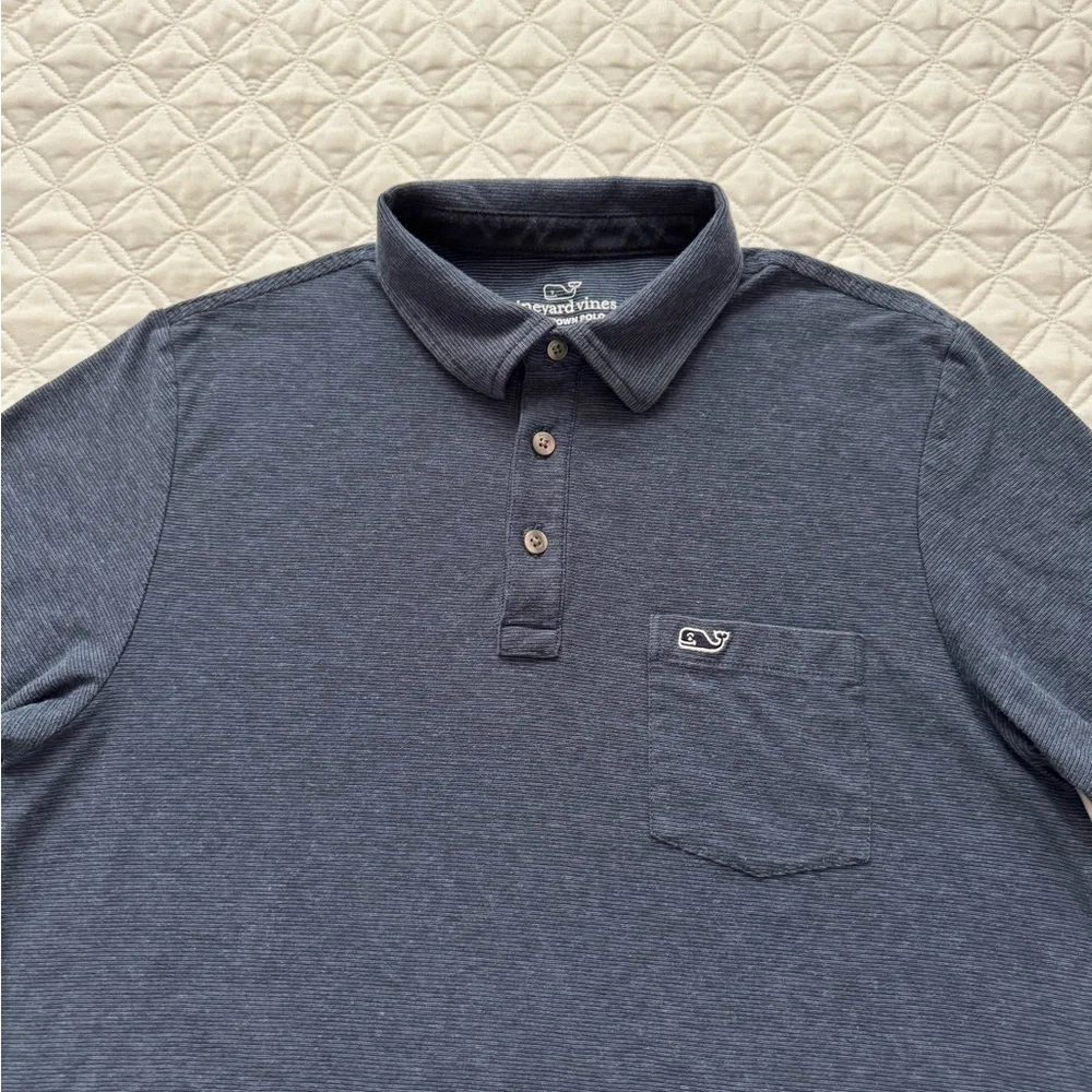 Vineyard Vines Seawall Edgartown Performance Golf Polo Cotton Navy Size Small - Picture 2 of 13